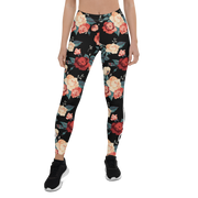 DR.EPIC Women Leggings Concrete Roses E12