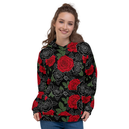 DR.EPIC Concrete Roses Hoodie Men Women Style 1