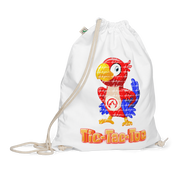 DR.EPIC Tic-Tac-Toe Organic Cotton Drawstring Bag
