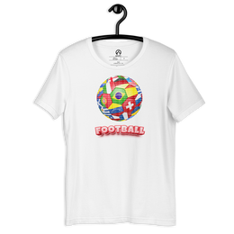 DR.EPIC Football World Ball TShirt S1 Men & Women